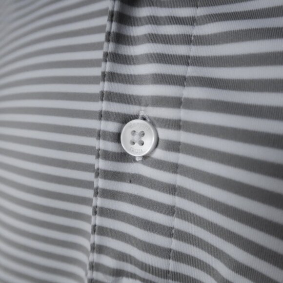 Buffalo Bills Vineyard Vines Performance Gray Striped Stretch Polo (XL) 🏈 - Picture 7 of 8